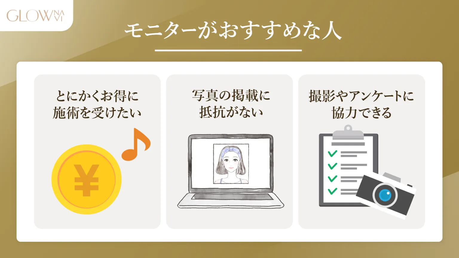 モニターがおすすめな人